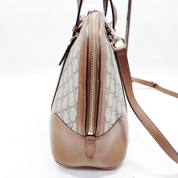 Gucci Brown PVC Hand Bag mon780-102825 - Picture 4 of 15